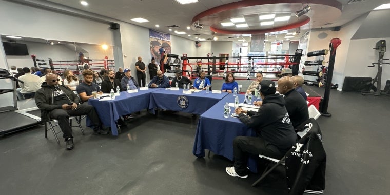 Majority Leader Stewart-Cousins leads a 2024 round-table discussion in Yonkers with nearly a dozen different Westchester organizations involved in the fight to end violence Majority Leader Stewart-Cousins leads a 2024 round-table discussion in Yonkers with nearly a dozen different Westchester organizations involved in the fight to end violence