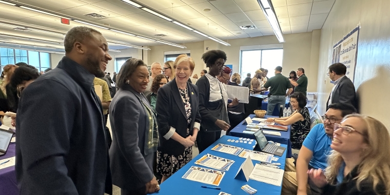 New York State Senate Majority Leader Andrea Stewart-Cousins, New York State Department of Labor Commissioner Roberta Reardon and New York State Department of Civil Service Commissioner Timothy R. Hogues hosted a successful Civil Service Job Fair