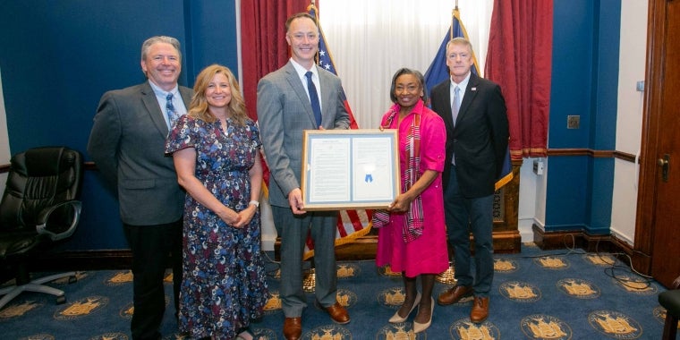 Majority Leader Stewart-Cousins commemorated the 150th anniversary of the Village of Sleepy Hollow with a Senate Resolution Majority Leader Stewart-Cousins commemorated the 150th anniversary of the Village of Sleepy Hollow with a Senate Resolution
