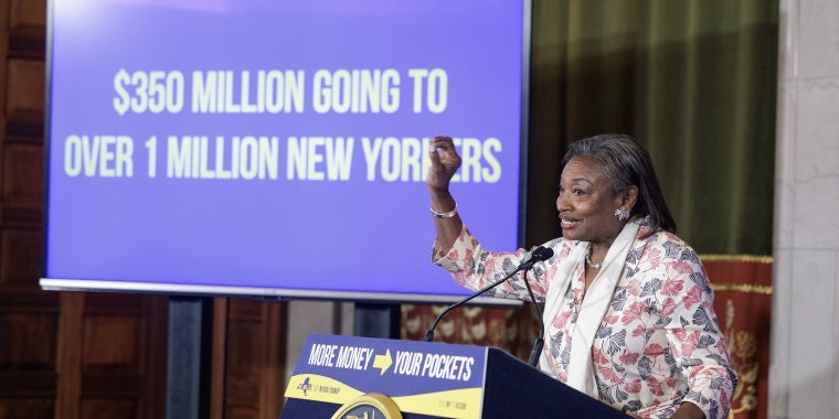 Majority Leader Stewart-Cousins says Westchester families who have claimed the Empire State Child Tax Credit will automatically receive a one-time supplemental payment from the Tax Department Majority Leader Stewart-Cousins says Westchester families who have claimed the Empire State Child Tax Credit will automatically receive a one-time supplemental payment from the Tax Department