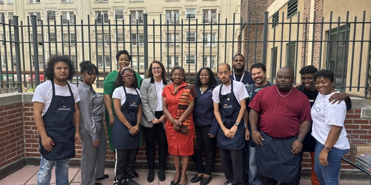 Majority Leader Andrea Stewart-Cousins delivered $130,000 in state funding to Jawonio, providing vital support for the organization’s Yonkers-based “Essentials Distribution Program.”