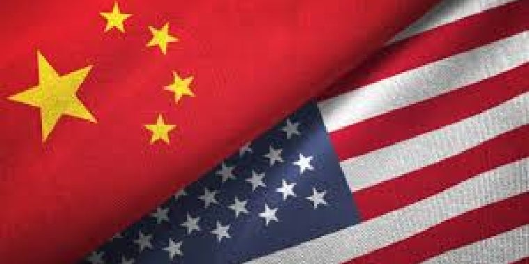 China US Flags China US Flags