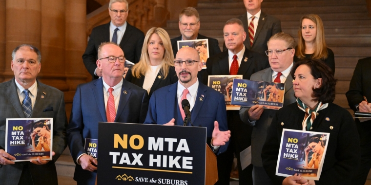 MTA No Payroll Tax Albany Press Conference 