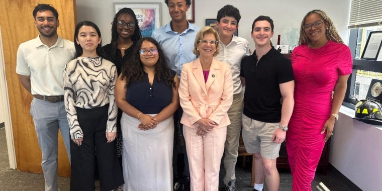 State Senator Shelley Mayer and Interns