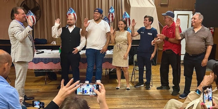 Senator Addabbo swears in new board at ONCA.
