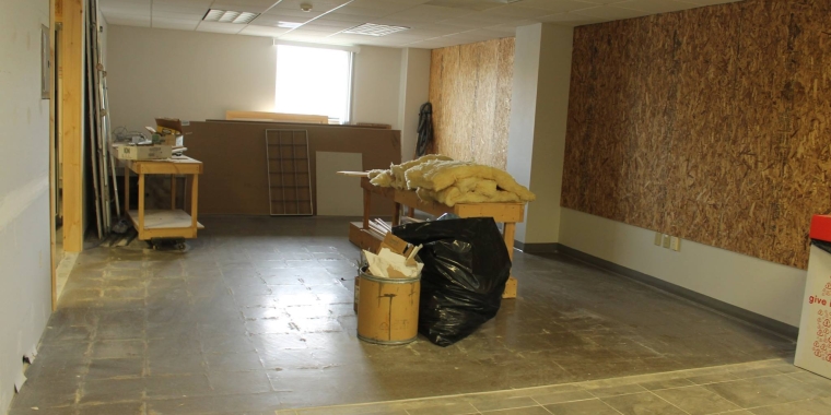 This room inside the Buffalo Niagara Gun Range is where owner Tom Kulwicki and his team will manufacture gun holsters