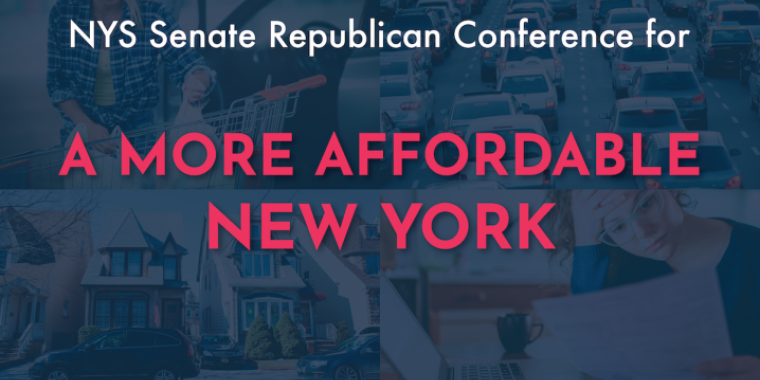 “Albany Democrats readily acknowledge the affordability crisis causing the exodus of citizens to more affordable states, however they have no interest in reining in out-of-control spending, eliminating taxes, lowering costs, cutting burdensome regulations and mandates, or restoring public safety," said Senator O'Mara. “Albany Democrats readily acknowledge the affordability crisis causing the exodus of citizens to more affordable states, however they have no interest in reining in out-of-control spending, eliminating taxes, lowering costs, cutting burdensome regulations and mandates, or restoring public safety," said Senator O'Mara.