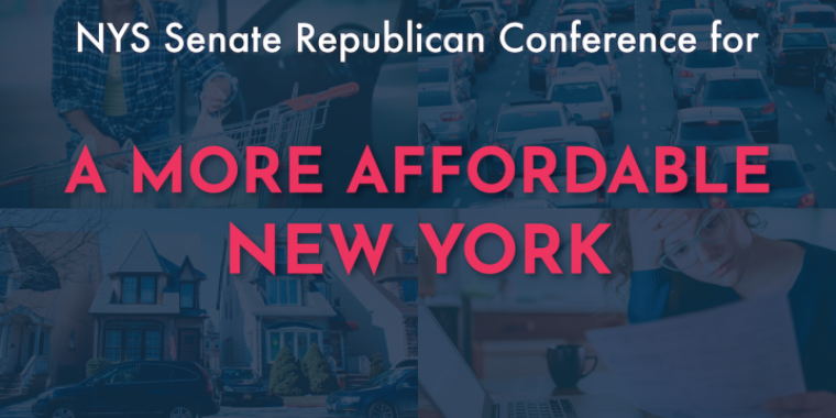 “Albany Democrats readily acknowledge the affordability crisis causing the exodus of citizens to more affordable states, however they have no interest in reining in out-of-control spending, eliminating taxes, lowering costs, cutting burdensome regulations and mandates, or restoring public safety," said Senator O'Mara.  