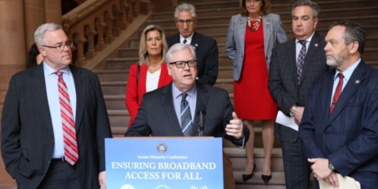 Senator O'Mara began calling on Governor Hochul to immediately repeal the tax at a Captiol news conference in February. S