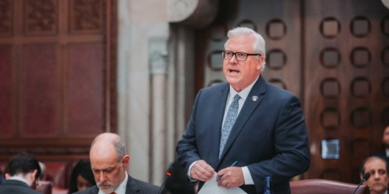 "It's a broken process that keeps producing bloated state budgets that taxpayers will never be able to afford and that will continue to drive this state into the ground,” said Senator O'Mara. "It's a broken process that keeps producing bloated state budgets that taxpayers will never be able to afford and that will continue to drive this state into the ground,” said Senator O'Mara.