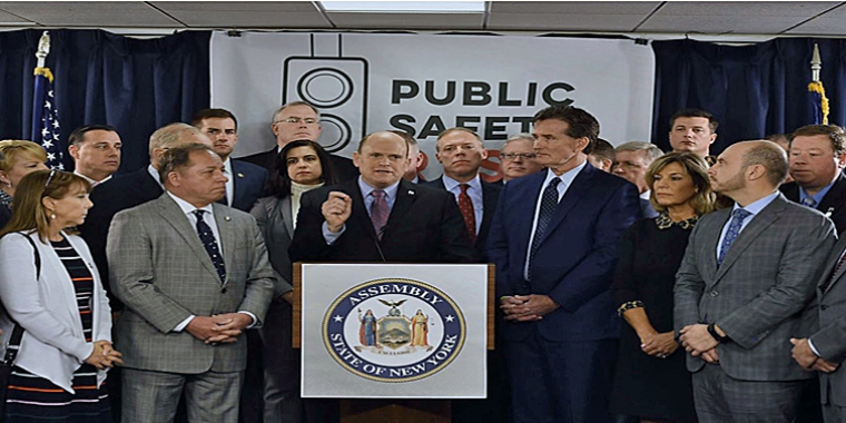 "For this governor and this Legislature to have public safety keep taking a back seat to ideology or short-term political gain is wrong, it’s irresponsible, it’s dangerous, and it puts all of us at risk. Law and order matters,” said O'Mara. "For this governor and this Legislature to have public safety keep taking a back seat to ideology or short-term political gain is wrong, it’s irresponsible, it’s dangerous, and it puts all of us at risk. Law and order matters,” said O'Mara.
