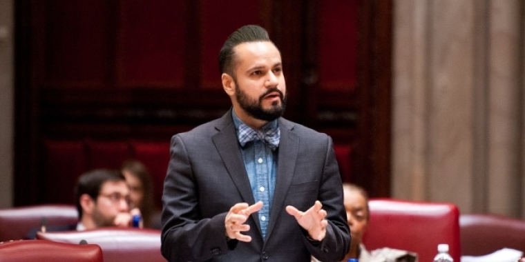 serrano on senate floor