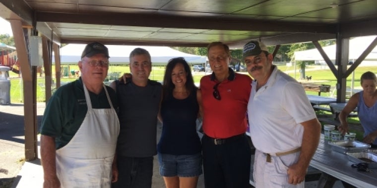 Pictured L-R is, Town of Wawayanda Historian Ed Horan, Supervisor John Razzano, Councilwoman Denise Quinn, Senator Bonacic and Councilman Dave Cole.