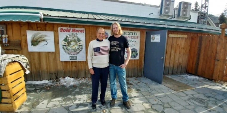 Senator Bonacic is pictured with Josh Hughes, Head Brewer at the Roscoe Beer Company.