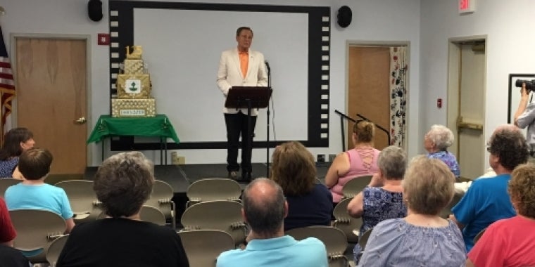 Senator Bonacic delivers remarks at the Ellenville Public Library’s 125th Anniversary Celebration.
