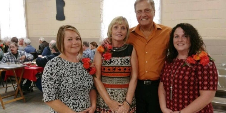 Senator Bonacic is pictured with volunteers (L-R) Denise Gorton, Debbie Murphy and Chrissy Strong.