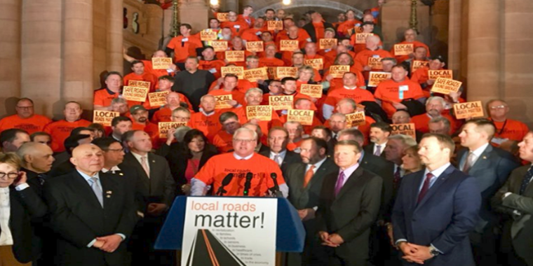 Since 2013, Senator O'Mara and Assemblyman Palmesano have helped build legislative support for the "Local Roads Matter" campaign.