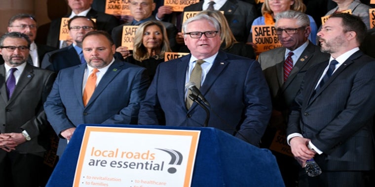 “We have always stood together with New York’s county and town highway superintendents, and local leaders, and we will continue to do everything we can to raise awareness and call for legislative support. Local roads are essential to New York’s future. We have an unprecedented opportunity to strengthen this state’s commitment. State investment in local transportation infrastructure is a fundamental responsibility and critical to the strength and success of local communities, economies, environments, governments, and taxpayers," Senator O'Mara and Assemblyman Palmesano said. “We have always stood together with New York’s county and town highway superintendents, and local leaders, and we will continue to do everything we can to raise awareness and call for legislative support. Local roads are essential to New York’s future. We have an unprecedented opportunity to strengthen this state’s commitment. State investment in local transportation infrastructure is a fundamental responsibility and critical to the strength and success of local communities, economies, environments, gove