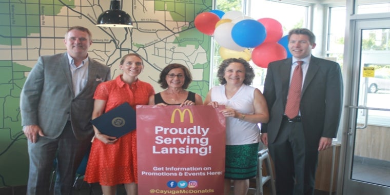 “McDonald’s is a place we all know and love, so it was a positive experience for the Scouts to meet Courtney as local example of a successful businesswoman. We thank her for her support of the Girl Scouts through this Community Partnership Grant,” said Lisa Scanlon, Girl Scout Troop 40855 Leader.