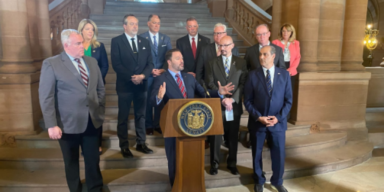 At a news conference earlier today at the Capitol, Senator O'Mara and Republican colleagues called for a full accounting of taxpayer dollars being used by the state to respond to the migrant crisis. senator
