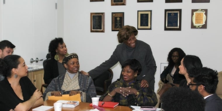 Senator Montgomery extends her appreciation to Hazel Dukes, President of the NAACP New York State Conference for her guidance and leadership in organizing members of the clergy and advocates throughout the state in support of Raise the Age.