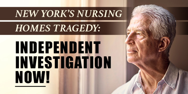 "Thousands of lives have been lost and too many questions have been raised, and remain unanswered, to have in-house reports be the final word. An independent investigation, using all of the powers at our disposal, is warranted and necessary for the families who have lost loved ones, the caregivers who put themselves at risk, and to ensure better and safer policies moving forward,” said Senator O'Mara.