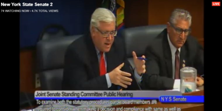 The state Parole Board has come under fire over the past few years by Senator O’Mara and other state legislators for its leniency in releasing convicted cop killers and other violent criminals. The state Parole Board has come under fire over the past two years by O’Mara and other state legislators for its leniency in releasing convicted cop killers and other violent criminals.