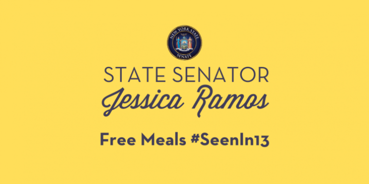 State Senator Jessica Ramos Free Meals in Senate District 13