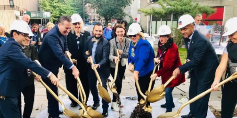 library groundbreaking