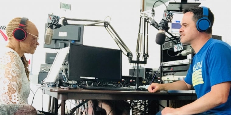 Carlucci & Watson at WRCR studios Watson and Carlucci Host Radio Show