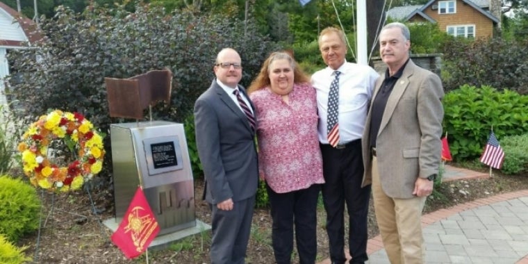 Senator Bonacic is pictured with (L-R) Town of Bethel Supervisor Dan Sturm, Linda Wood, and Sullivan County Sheriff Michael Schiff.