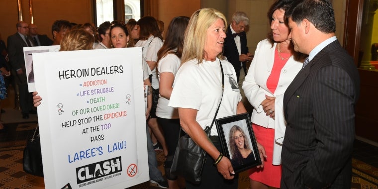 Senator Serino is pictured above with Patty Farrell, who since losing her daughter Laree to a heroin overdose in 2013 has been working tirelessly to educate parents, community members and officials about the dangers of heroin and advocating to pass laws to help combat the epidemic.