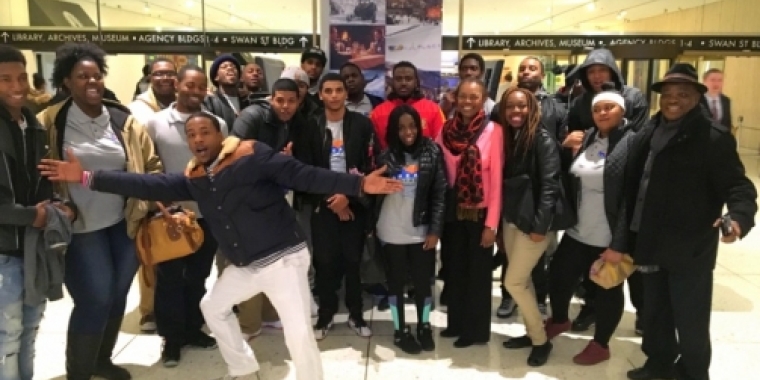 Senator Montgomery welcomes students from Brooklyn’s DREAMS Youthbuild program to Albany