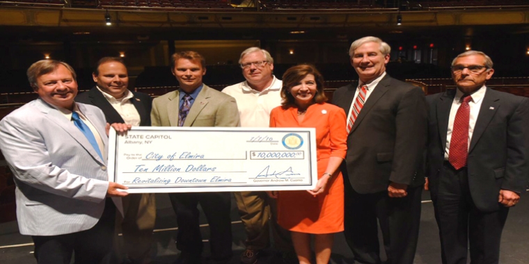 "Coupled with the news in July that Elmira has received a $10-million Downtown Revitalization Initiative grant, we’re moving in the right direction and trying to build a foundation of greater optimism and promise throughout the city," said Senator O'Mara.