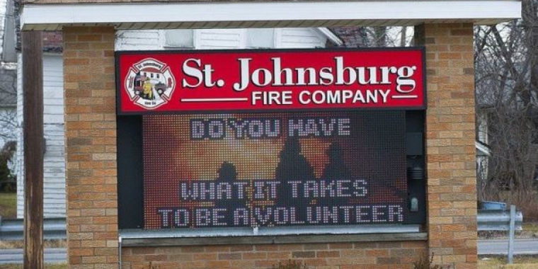 Photo Credit: Niagara Gazette Photographer James Neiss – St. Johnsburg Fire Company in Wheatfield is one of many local volunteer fire companies looking for volunteers. A bill sponsored by Sen. Rob Ortt would give SUNY and CUNY schools the option of awarding credit to volunteer firefighters or ambulatory workers who audit classes.