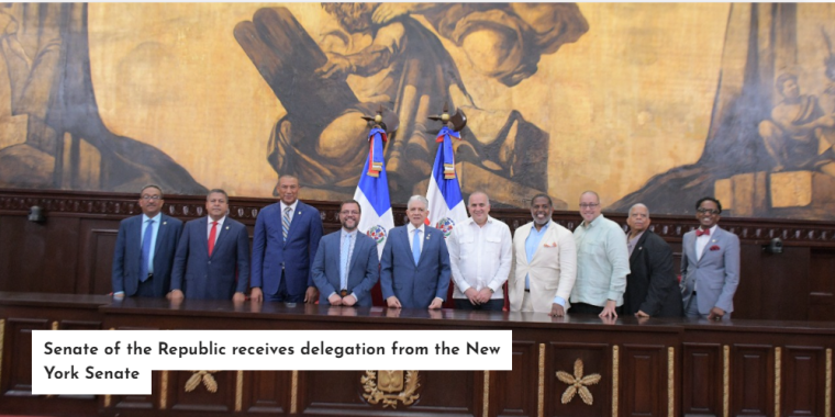 Senate of the Republic receives delegation from the New York Senate