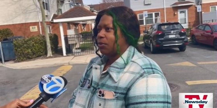 The mom and grandma of a 7-year-old girl who was shot in the arm on Saturday afternoon while playing outside in Hempstead talk about how she's recovering from the trauma.  Credit: Newsday/John Asbury