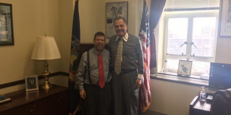 Senator Bonacic is pictured with Michael Kochler of Independent Living, Inc.