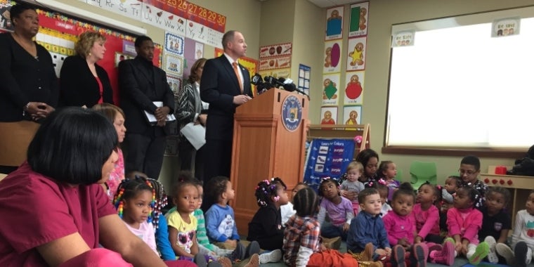 Kennedy joins children and advocates at Family Life Center