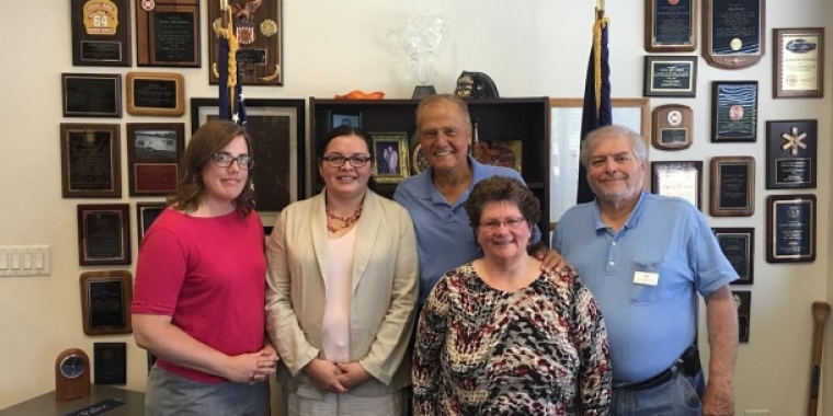 Pictured with Senator Bonacic are (L-R), Diane Loomis, Director of the Tuxedo Park Library, Grace Riario, Assistant Director and Outreach Coordinator at the Rampao Catskill Library System, Beverly Arlequeeuw, Director of the Port Jervis Free Library, and Carl Berkowitz, Library Trustee at Thrall Library in Middletown.