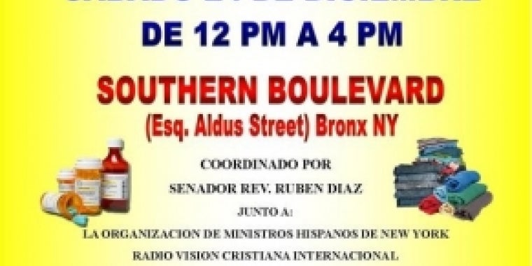 SENADOR REV. RUBEN DIAZ INVITA A PARTICIPAR EN MARATON DE AYUDA PARA LA REPUBLICA DOMINICANA SENADOR REV. RUBEN DIAZ INVITA A PARTICIPAR EN MARATON DE AYUDA PARA LA REPUBLICA DOMINICANA