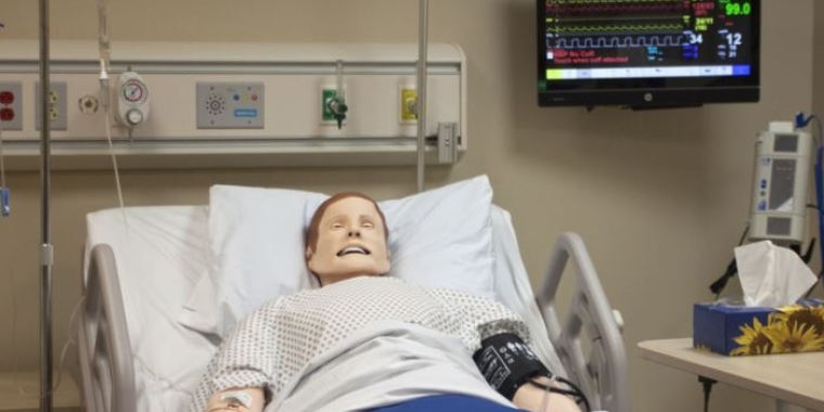 “Sim ManEssential Bleeding," a computerized manikin used for scenario-based simulations, is among the cutting-edge amenities inside Niagara University's new Nursing Simulation Center, which recently received $197,000 from the New York State Higher Education Capital Matching Grants Program.