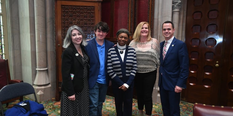 Senator Montgomery with Adoptee Rights Advocates and Sen. Carlucci