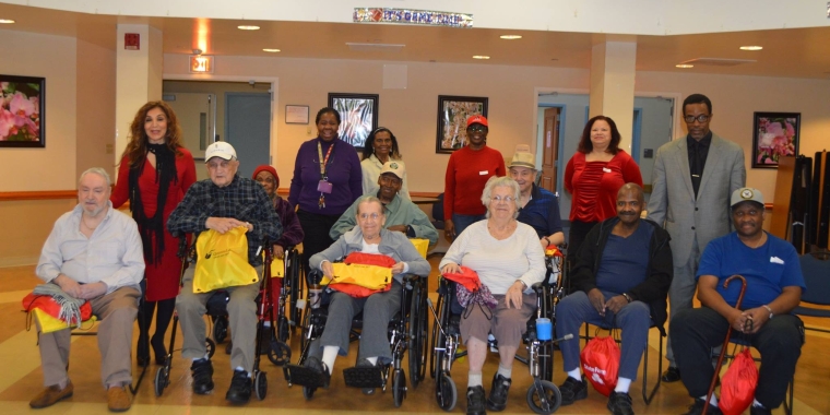 Team Sanders joined with community partners and the staff at the VA to give out gifts to the veterans.