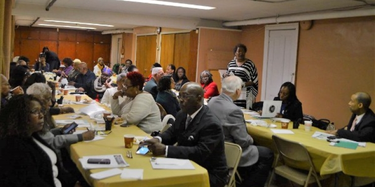 Many clergy leaders attended the interfaith breakfast held by Senator Sanders on March 15, 2018 at Springfield Gardens United Methodist Church.