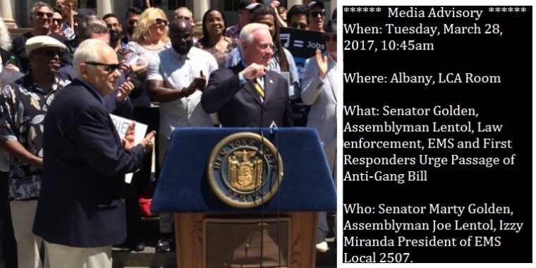 EMS and First Responders Urge Passage of Anti-Gang Bill