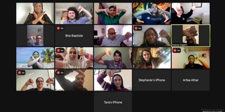 SUNY and CUNY students express their disapproval of a possible tuition increase during a virtual meeting with Senator Stavisky