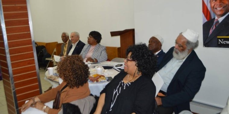 The attendees were very interested in the information being presented at the Clergy Breakfast.