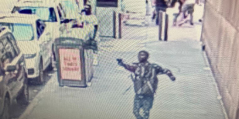 Surveillance image of the Times Square shooting suspect from the New York Post.