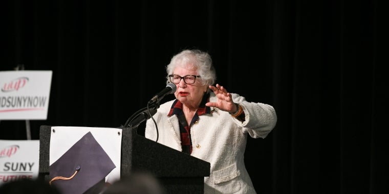 Senator Stavisky addresses SUNY and CUNY students